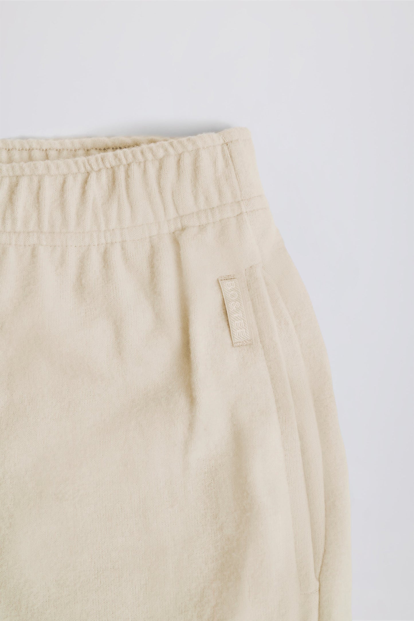 Tall Brushed Jersey Wide-Leg Joggers in Ecru